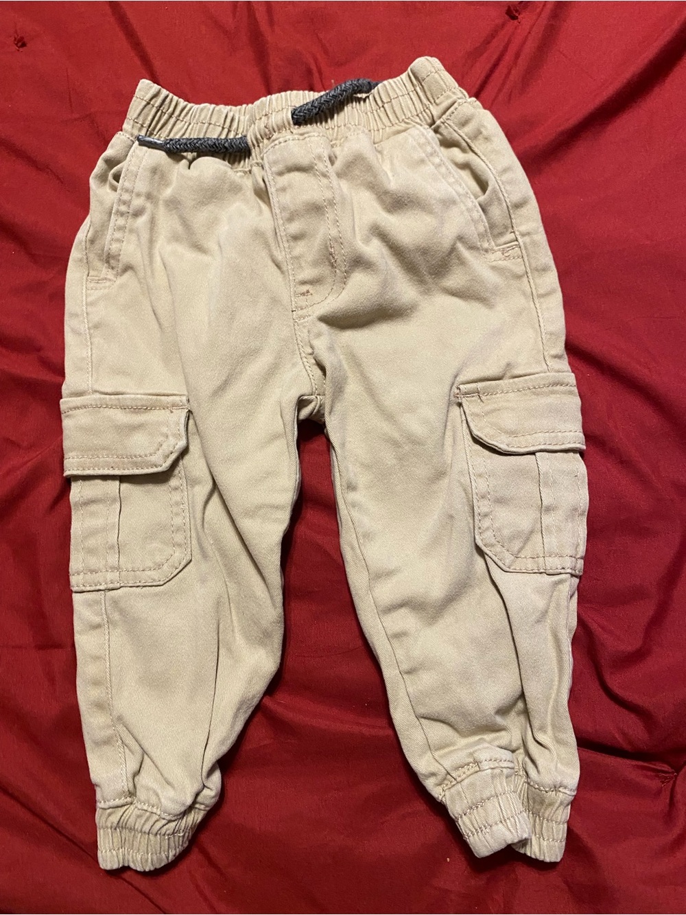 Volcom Kids Tan Cargo Jogger Pants
